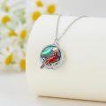wholesale Sterling Silver Cardinal Pendant Necklace Memorial Sympathy Gift for Women Mom Wife-0-10