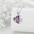 wholesale 925 Sterling Silver Rainbow Fish Pendant Necklace for Kids-0-2