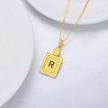 wholesale 925 Sterling Silver A-Z Initial Pendant Necklaces for Women-0-5