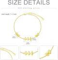 wholesale 14K Gold Plated 925 Sterling Silver 444 Angel Number Butterfly Bracelet for Women-0-2