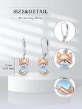 wholesale 925 Sterling Silver Fox Moonstone Drop Earrings Gifts for Women-0-4