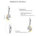 wholesale 925 Sterling Silver Unicorn Head Drop Dangle Leverback Earrings for Girls and Women-0-1