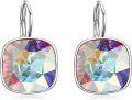 wholesale Sterling Silver Austrian Crystal Hypoallergenic Leverback Earrings Women s Gift-0-74