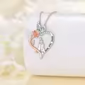 TOUPOP Sterling Silver Mother Necklace I Love You Mom Jewelry-0-3