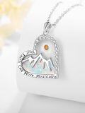 wholesale 925 Sterling Silver & Opal Mustard Seed Heart Necklace with AAA CZ, Inspirational Christian Faith Jewelry Gift-0-1