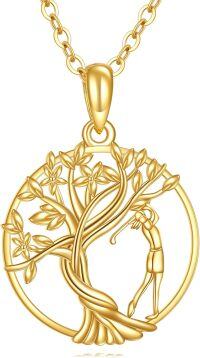wholesale 14K Gold Tree Of Life Pendant Necklace s For Women-Golf
