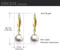 wholesale 18k Gold Earrings With White Pearls-0-1