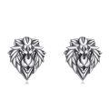 wholesale 925 Sterling Silver Lion Head Stud Earrings for Women and Men - Animal Shape  Idea-0-0