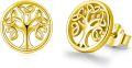 wholesale 925 Sterling Silver Tree of Life Celtic Stud Earrings - Holiday Gift for Women-0-0