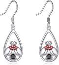 wholesale 925 Sterling Silver Sports Themed Teardrop Dangle Earrings with Bowling Pins and Ball Design for Women-0-0
