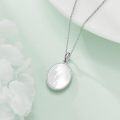 wholesale 925 Sterling Silver Mother-of-Pearl Lily of the Valley Flower Pendant Necklace s for Women-0-4