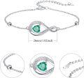 wholesale Sterling Silver Birthstone Infinity Bracelet Jewelry Christmas Gift for Women-0-3