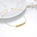 wholesale 14K Yellow Gold Ball Bead Chain Bracelet for Women - 6/7/8 Size s-0-1