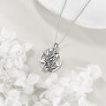 wholesale 925 Sterling Silver Pentagram Pendant Necklace Wholesale With Satan And Jesus Figurines-0-3