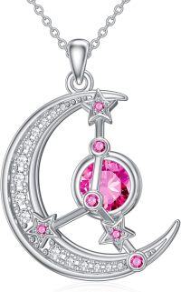 wholesale Sterling Silver Zodiac Constellation Pendant Necklace for Women-7.Cancer (6.22-7.22)-7.Cancer (6.22-7.22)