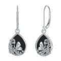 wholesale 925 Sterling Silver Earrings With Butterfly And Flowers-0-0