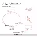 TOUPOP Sterling Silver Pearl Butterfly Ankle Bracelets For Women Gifts-0-5