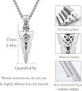 wholesale 925 Sterling Silver Celtic Knot Arrowhead Pendant Necklace - Mens Womens Norse Viking Jewelry-0-3