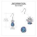 wholesale 925 Sterling Silver Abalone Shell Pineapple Drop Earrings Yoga Jewelry-0-4