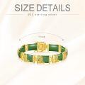 wholesale 18kt Gold Plated Sterling Silver Jade Bracelet for Women Fine Jewelry Gift-0-42