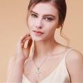 wholesale 925 Sterling Silver Cross Pendant Necklace-0-1