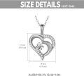 wholesale 14K Gold Heart-Shaped Diamond Pendant Necklace for Women - 2 Sizes Available-0-8