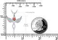 wholesale Sterling Silver Angel Birthstone Necklace with 12 Crystal Gemstones for Women-0-2