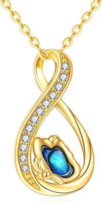 wholesale 14K Gold 5A Cubic Zirconia Infinity Butterfly Necklace for Women, Valentine's Day Gift, Mother's Day Jewelry-Butterfly