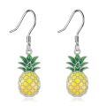 wholesale 925 Sterling Silver Pineapple Dangle Earrings-0-0