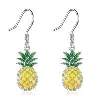 wholesale 925 Sterling Silver Pineapple Dangle Earrings-Pineapple