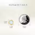wholesale 14K Gold Opal Round Stud Earrings Wholesale for Women - 8mm Pearls and Stones  Set-0-2