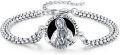 wholesale 925 Sterling Silver Our Lady of Guadalupe Protection Charm Bracelet-0-0