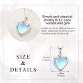 wholesale 925 Sterling Silver Heart-Shaped Opalite Dachshund Pendant Necklace for Women-0-4