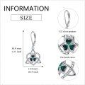 wholesale 925 Sterling Silver Celtic Knot Shamrock Drop Earrings Irish Lucky Charm s for Her-0-4