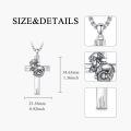 wholesale Sterling Silver Cross Pendant Necklace for Women Men Religious Jewelry Gift for Christmas Birthday Mothers Day-0-32