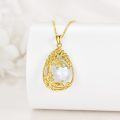 wholesale Sterling Silver Yellow Gold Plated Gemstone Tree of Life Pendant Necklace-0-31