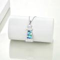 wholesale 925 Sterling Silver Abalone Shell Lighthouse Pendant Necklace  for Women Girlfriends Lover-0-2