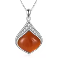 wholesale 925 Sterling Silver Moonstone Lapis Larimar Moss Agate Teardrop Filigree Pendant-0-87