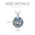 wholesale 925 Sterling Silver Abalone Shell Lotus Evil Eye Pendant Necklaces Spiritual Protection s for Women Girls-0-4