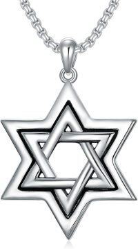 wholesale 925 Sterling Silver Star of David Pendant Necklace for Men & Women - Jewish -A Star of David Necklace