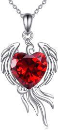 wholesale 925 Sterling Silver Phoenix Pendant Necklace Phoenix Jewelry Gift for Women Men-0-0
