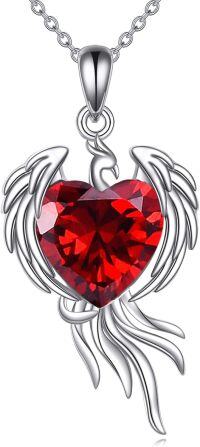 wholesale 925 Sterling Silver Phoenix Pendant Necklace Phoenix Jewelry Gift for Women Men-Phoenix-1