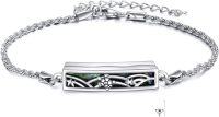 wholesale 925 Sterling Silver Abalone Shell Memorial Urn Bracelet with Starfish and Turtle Design for Ashes Keepsake Jewelry-Turtle