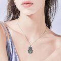 wholesale 925 Sterling Silver Evil Eye Scarab Hamsa Hand Pendant Necklace with Lotus Design-0-3