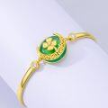 wholesale 14K Gold Plated Sterling Silver Jade Bracelet for Women Lotus Sunflower Tree of Life Hummingbird Dragonfly Bee Butterfly Cat Birthday Mothers Day Gifts for Mom Grandma-0-14