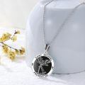 wholesale 925 Sterling Silver Saint Michael Archangel Abalone Shell Pendant Necklace-0-7