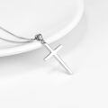 wholesale 925 Sterling Silver Cross Pendant Necklace-0-5
