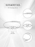 wholesale 925 Sterling Silver Infinity Heart Charm Bracelet with Cubic Zirconia Gifts for Women-0-3