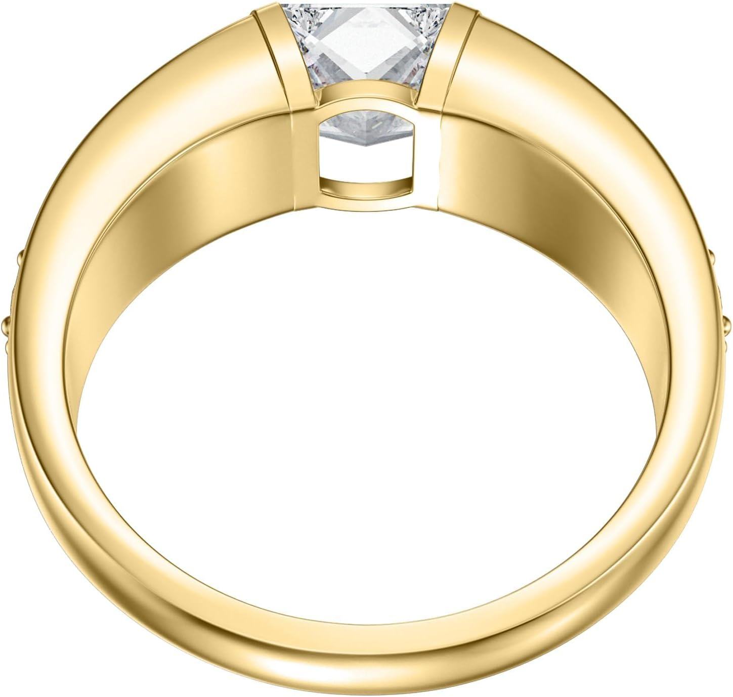 Sterling Silver Moissanite Men s Wedding Band w 1 1 5ct D VVS1 Princess-0-3