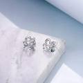 wholesale 925 Sterling Silver Heart Stud Earrings Wholesale With Blue Stones-0-3